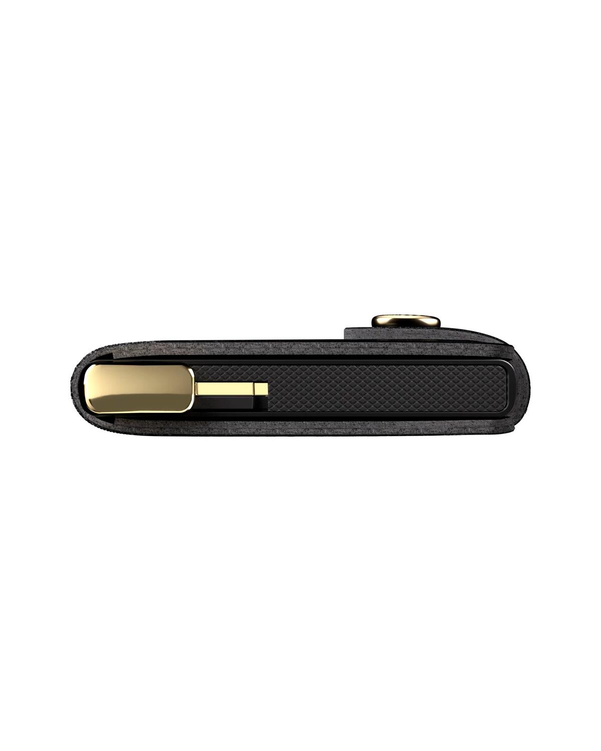 Embossed Dimond kortholder - sort